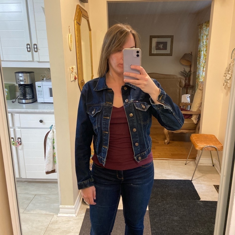 Vintage dark wash denim jacket - Picture 7 of 7